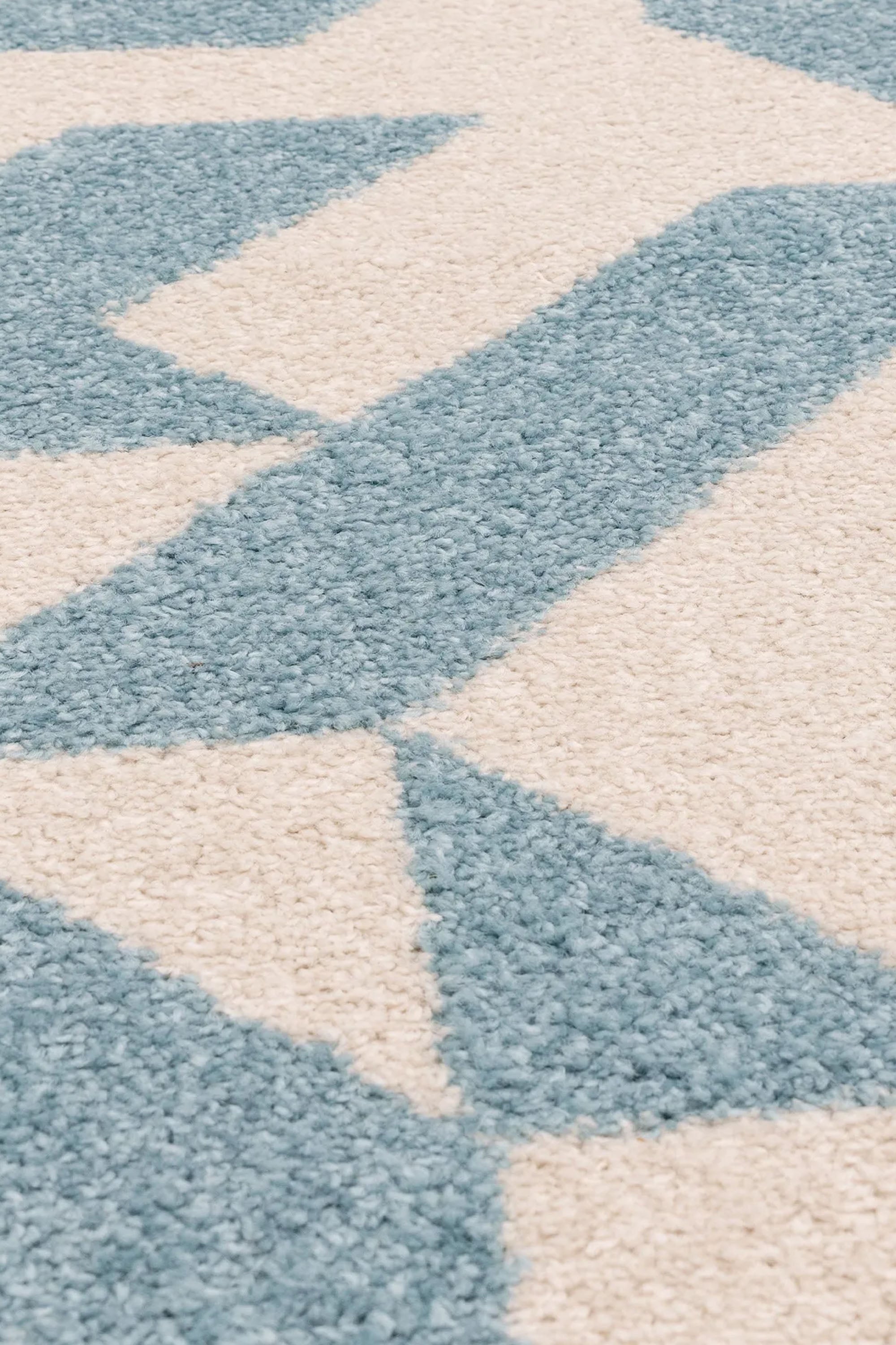 abstract blue flatweave rug