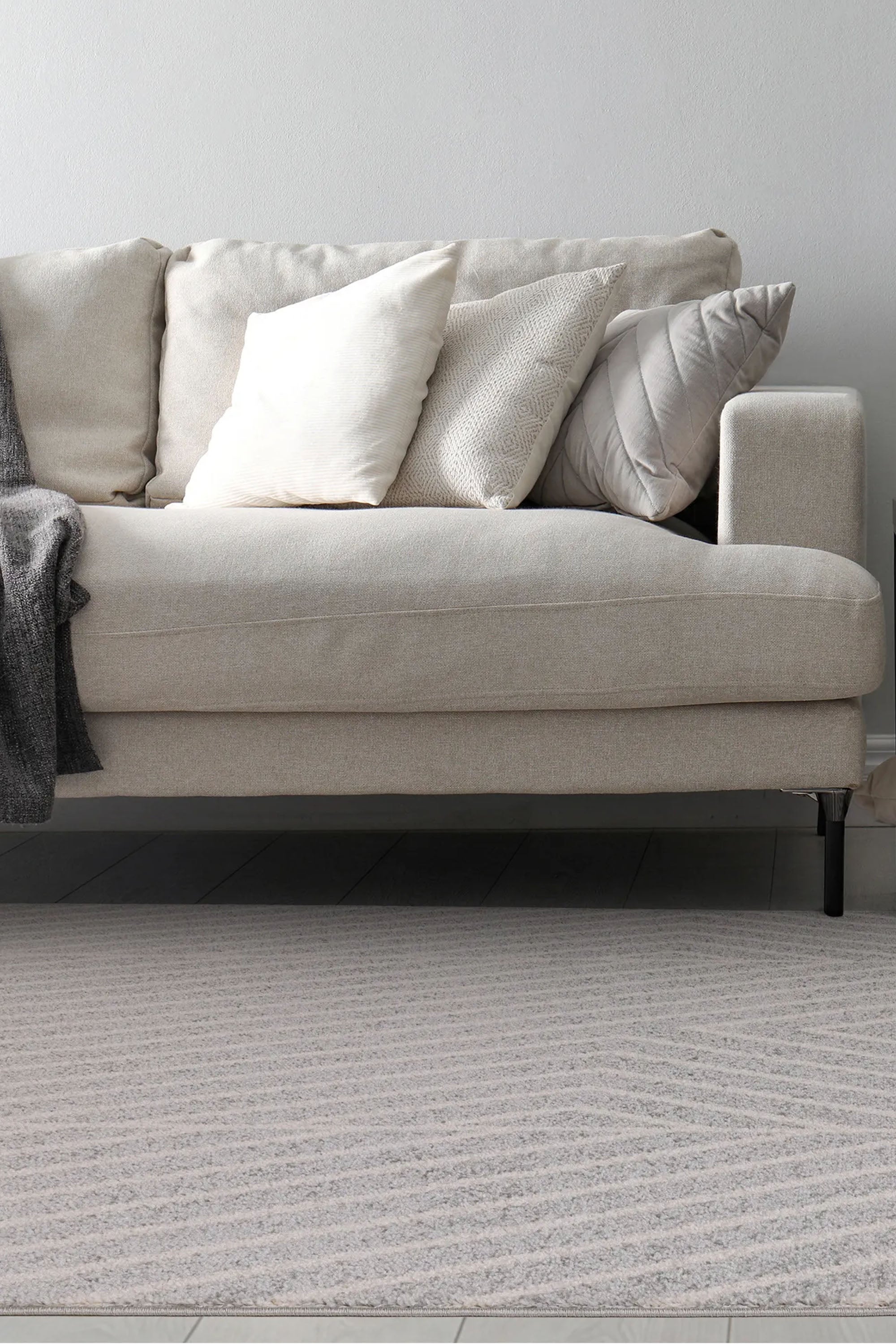 abstract grey flatweave rug