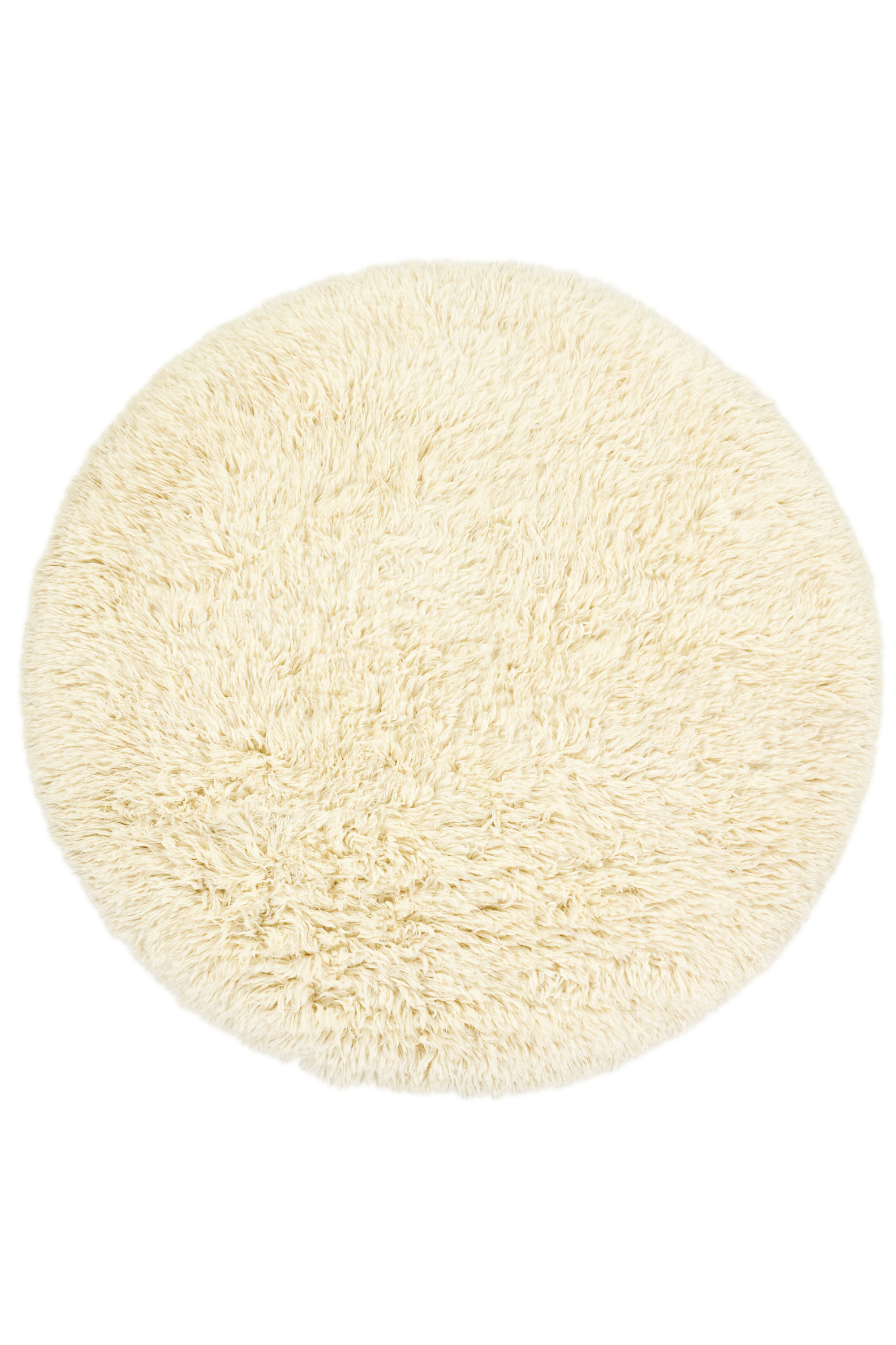 Luxury ivory shagpile rug