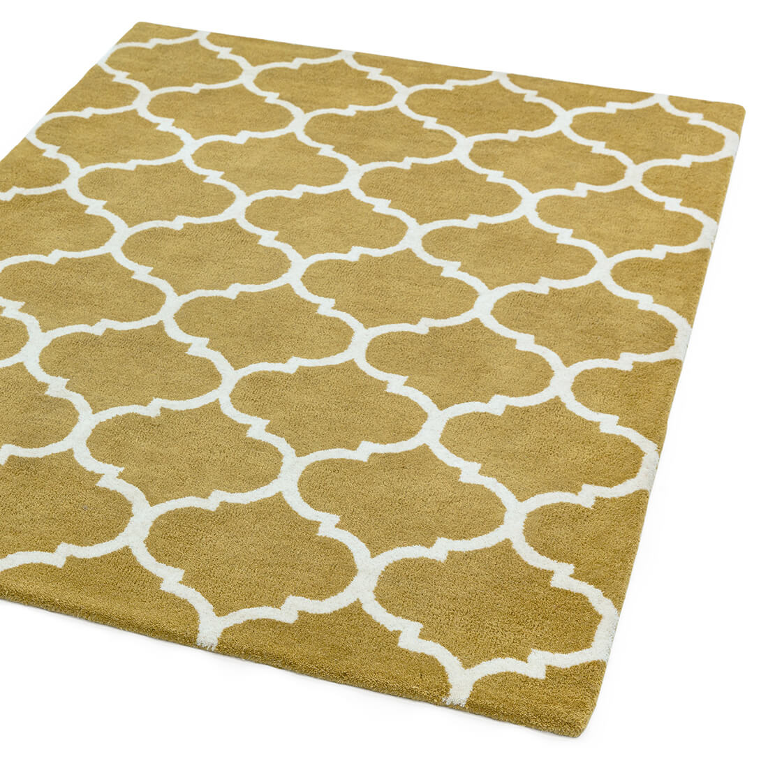 Albany Geometric Ogee Ochre Rug