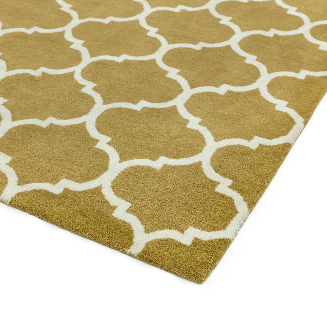 Albany Geometric Ogee Ochre Rug
