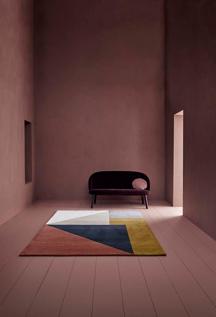 multicolour abstract geometric rug