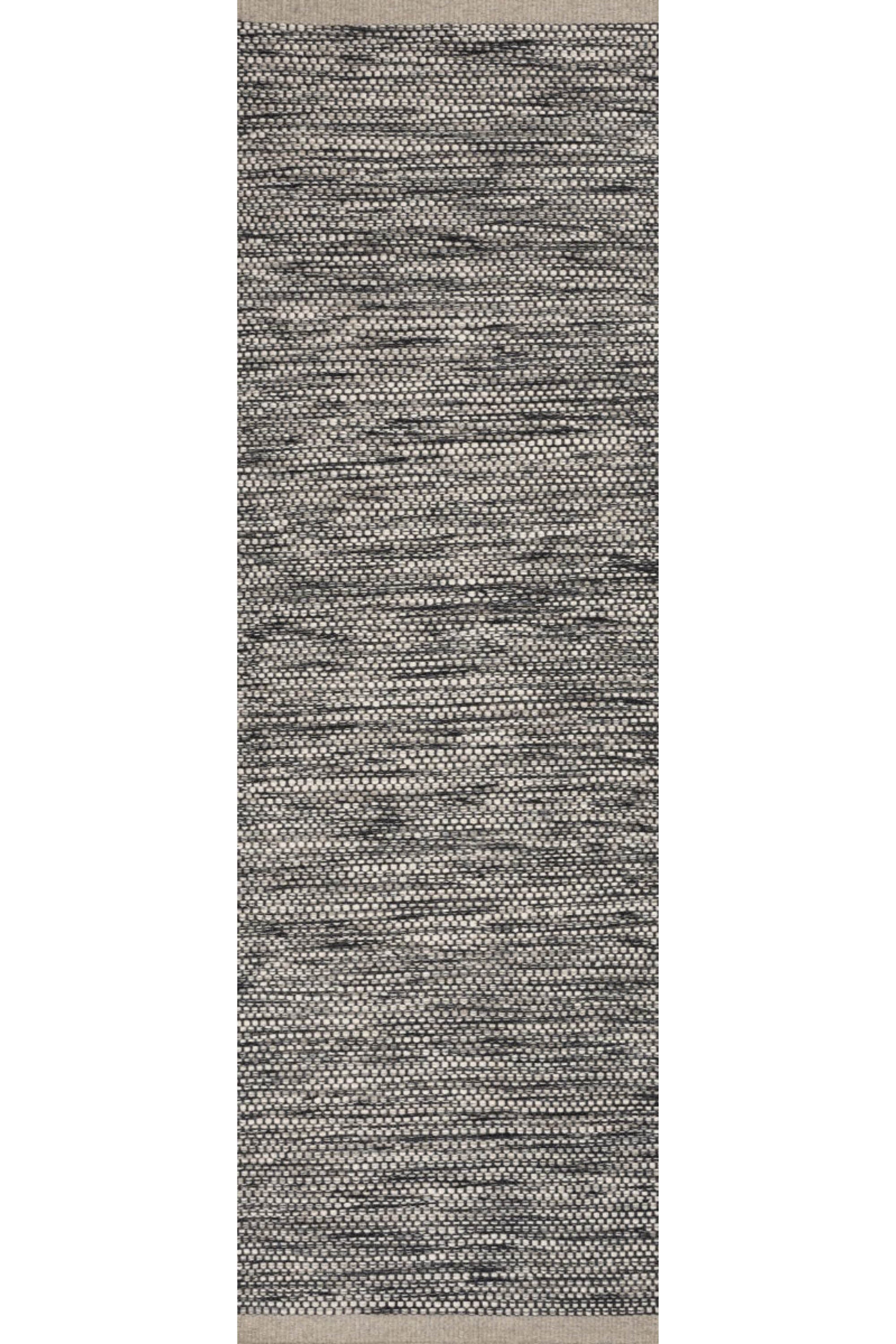 plain grey wool runner