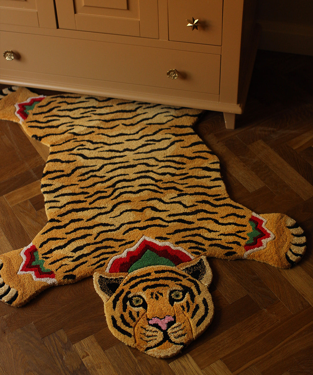 Babul Bombay Tiger Rug Small