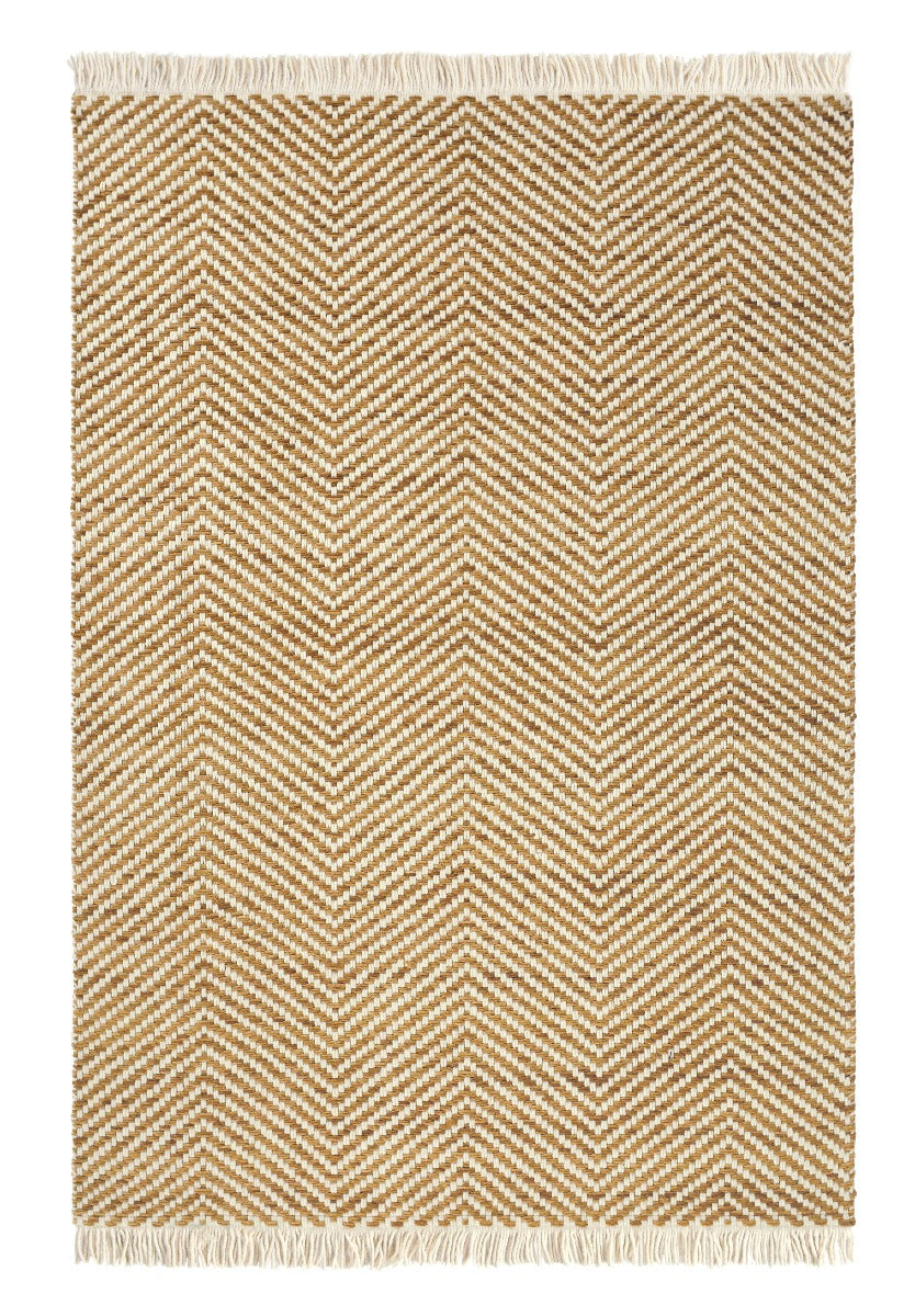 striped yellow and white brink and campman rug