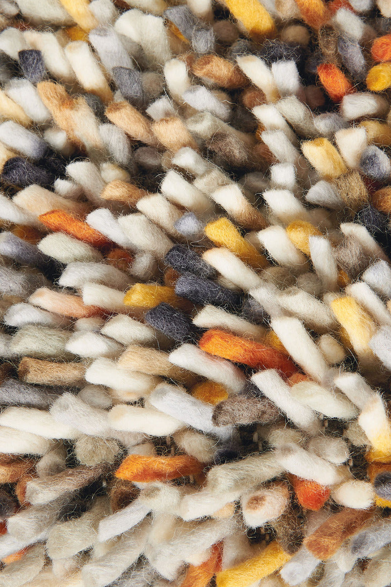 mustard yellow brink & campman shagpile rug