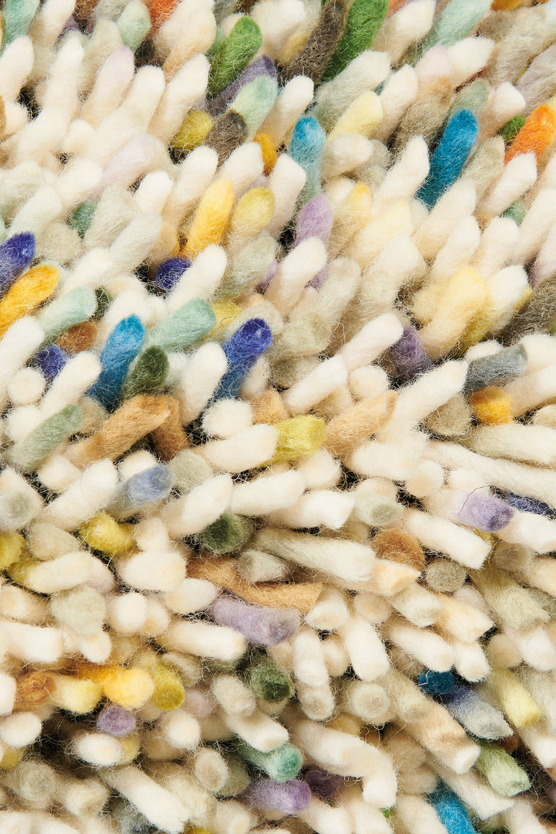 multicolour brink & campman shagpile rug