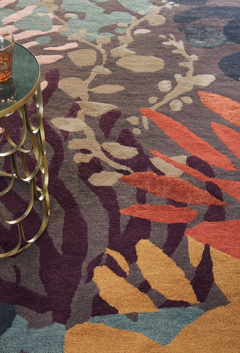 brink and campman wool rug with a multicolour abstract pattern