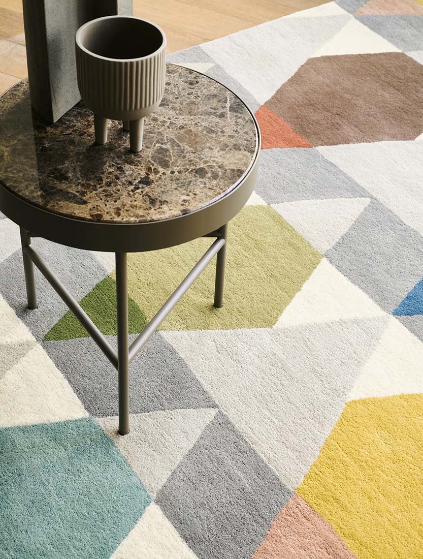 multicolour geometric brink & campman rug