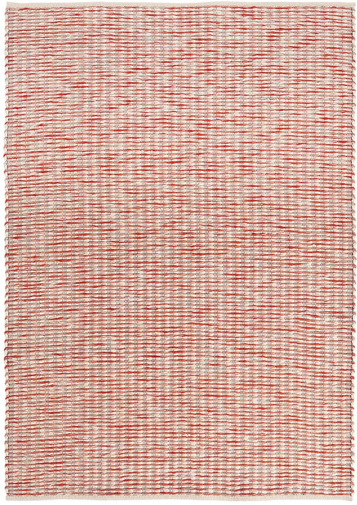 cream, red and pink textured area rug