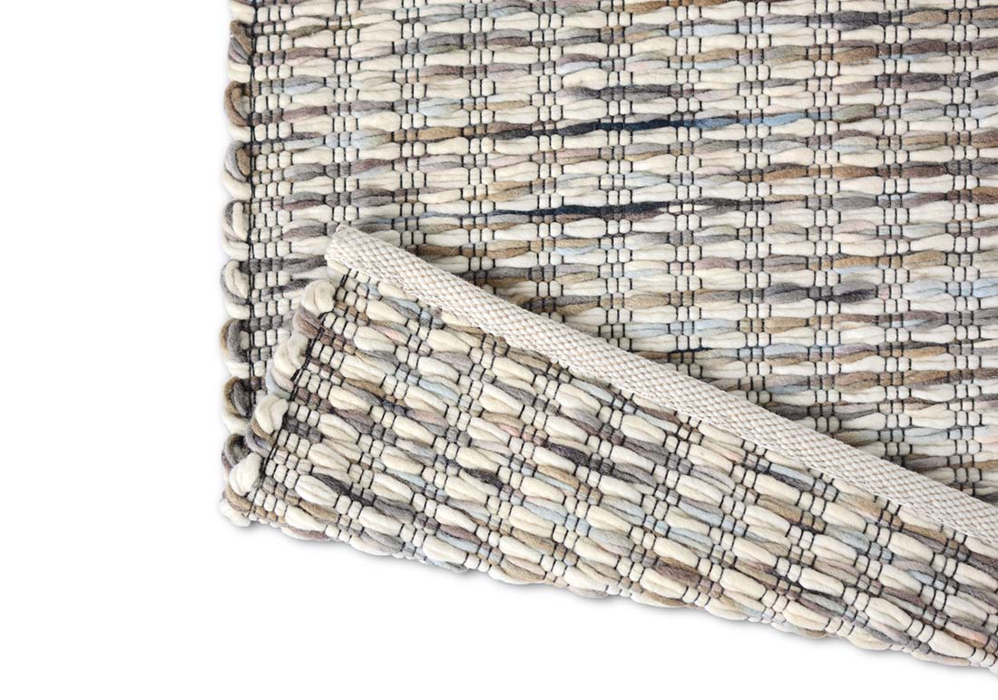 cream and grey textured area rug