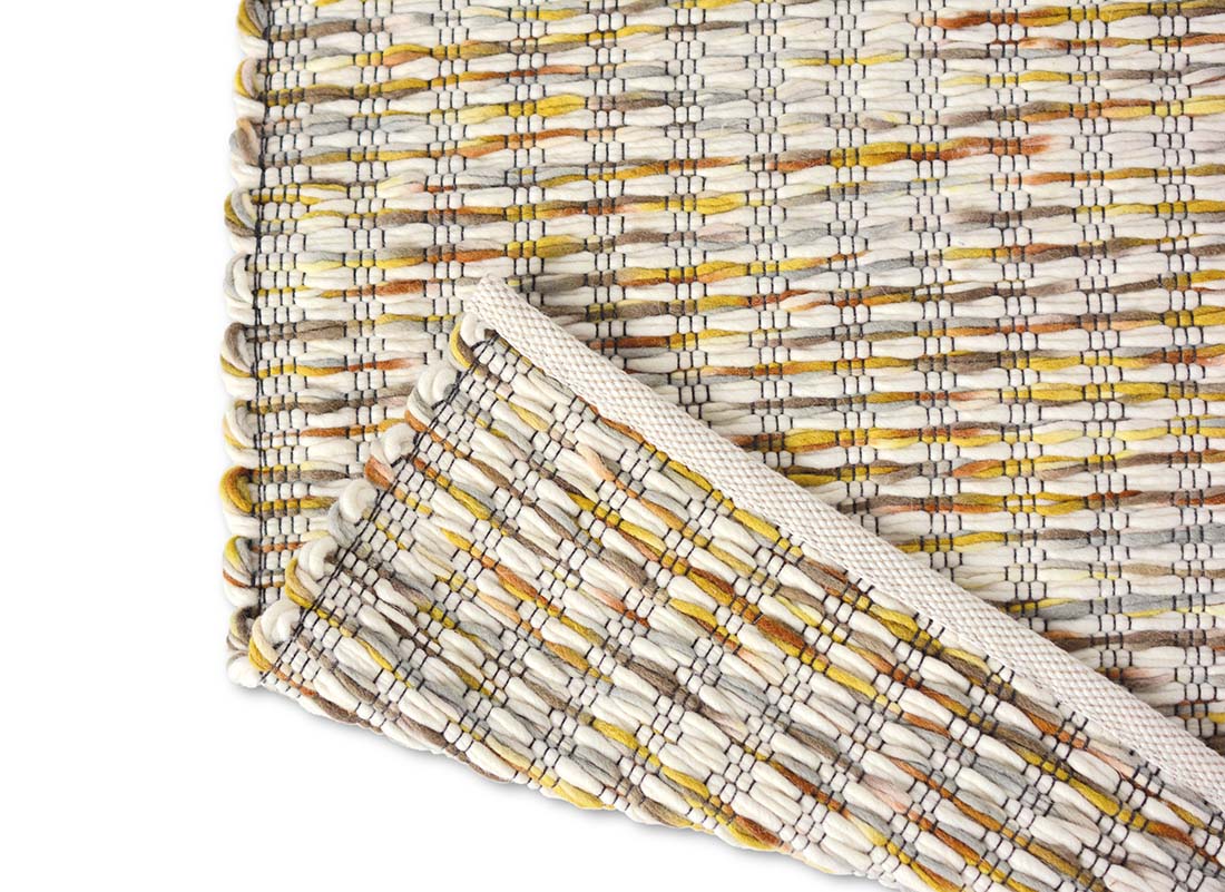 mustard and grey textured area rug