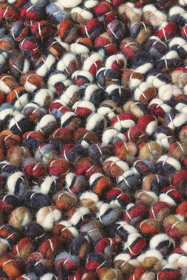 brink and campman red textured wool and jute rug