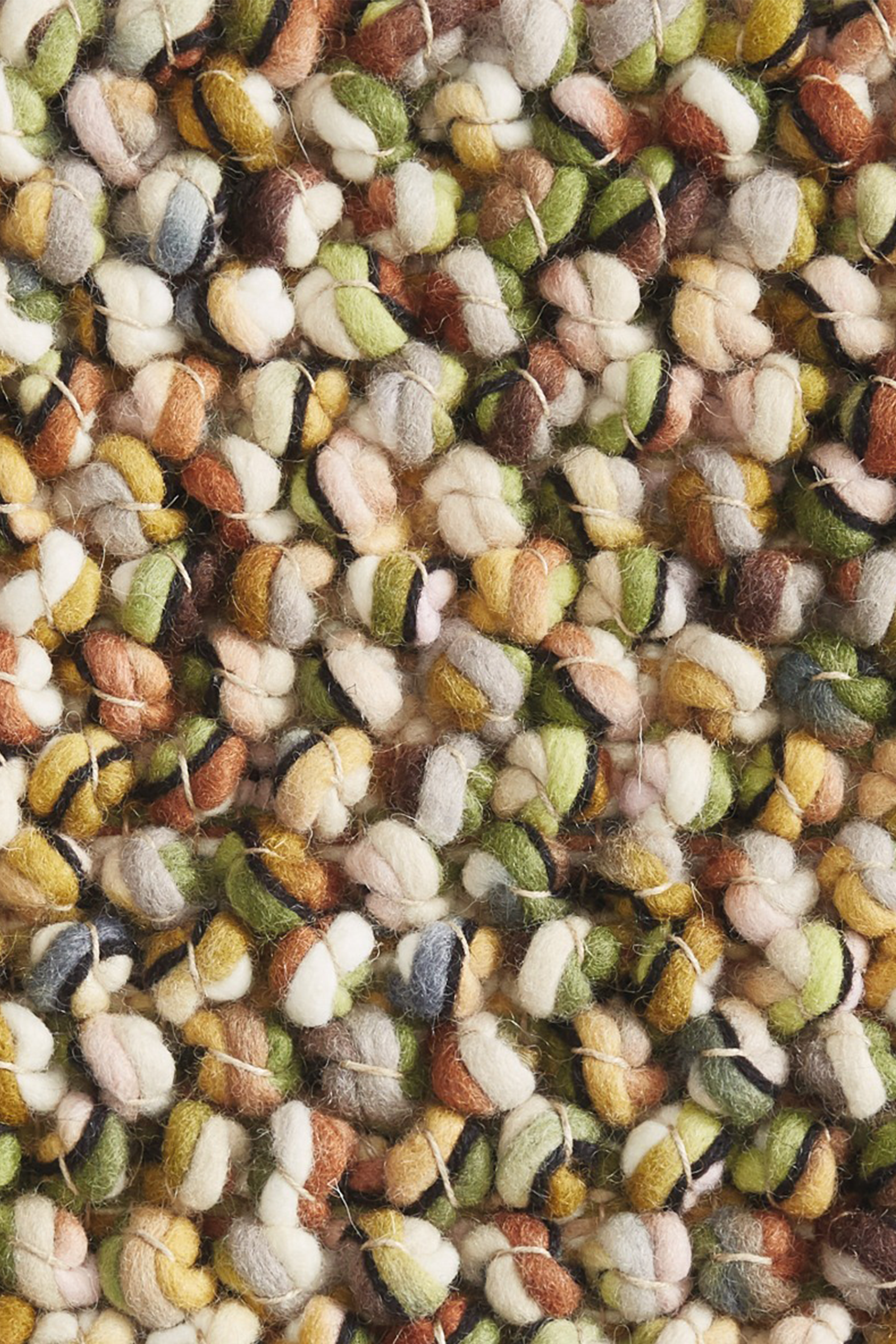 brink and campman multicoloured textured wool and jute rug