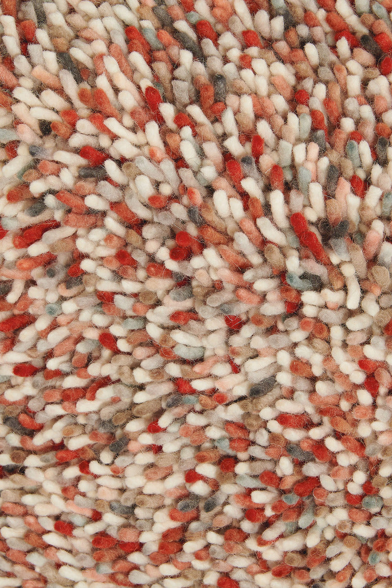 red and grey brink & campman shagpile rug