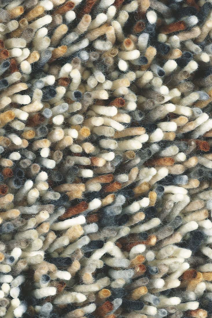 multicolour brink and campman shagpile wool rug
