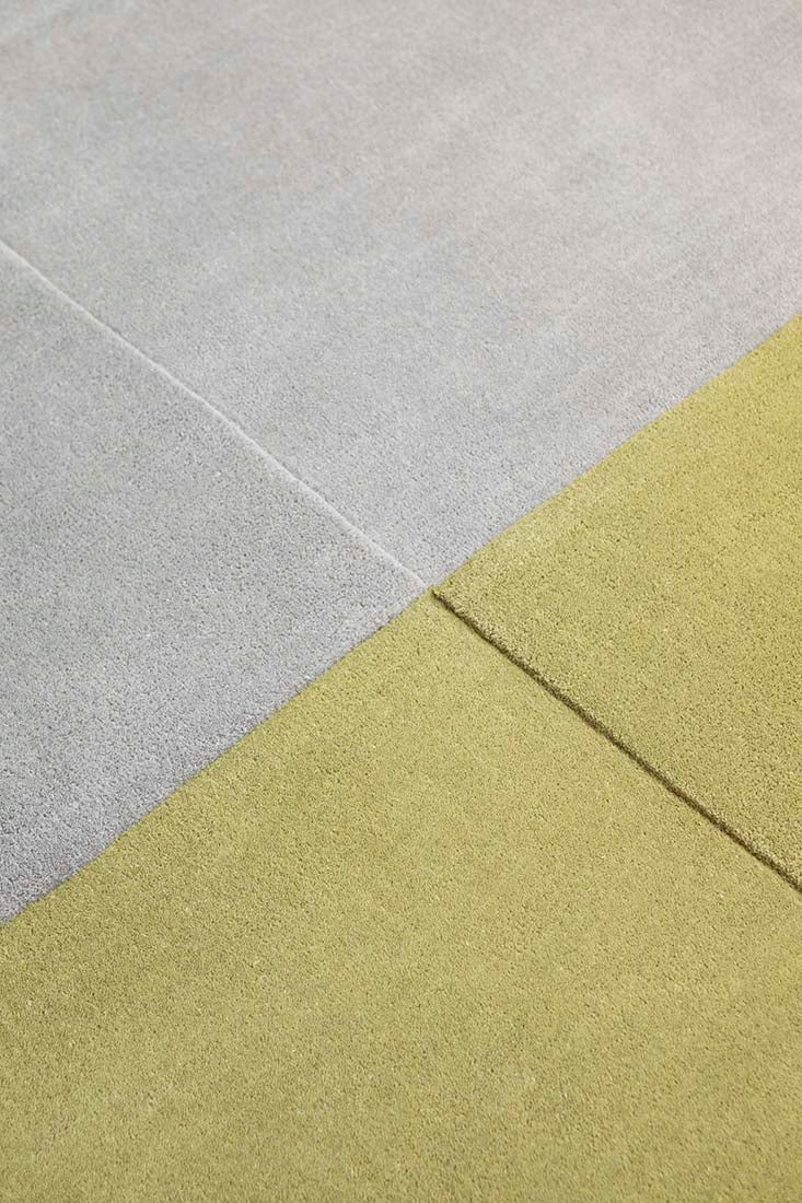 abstract rug in green