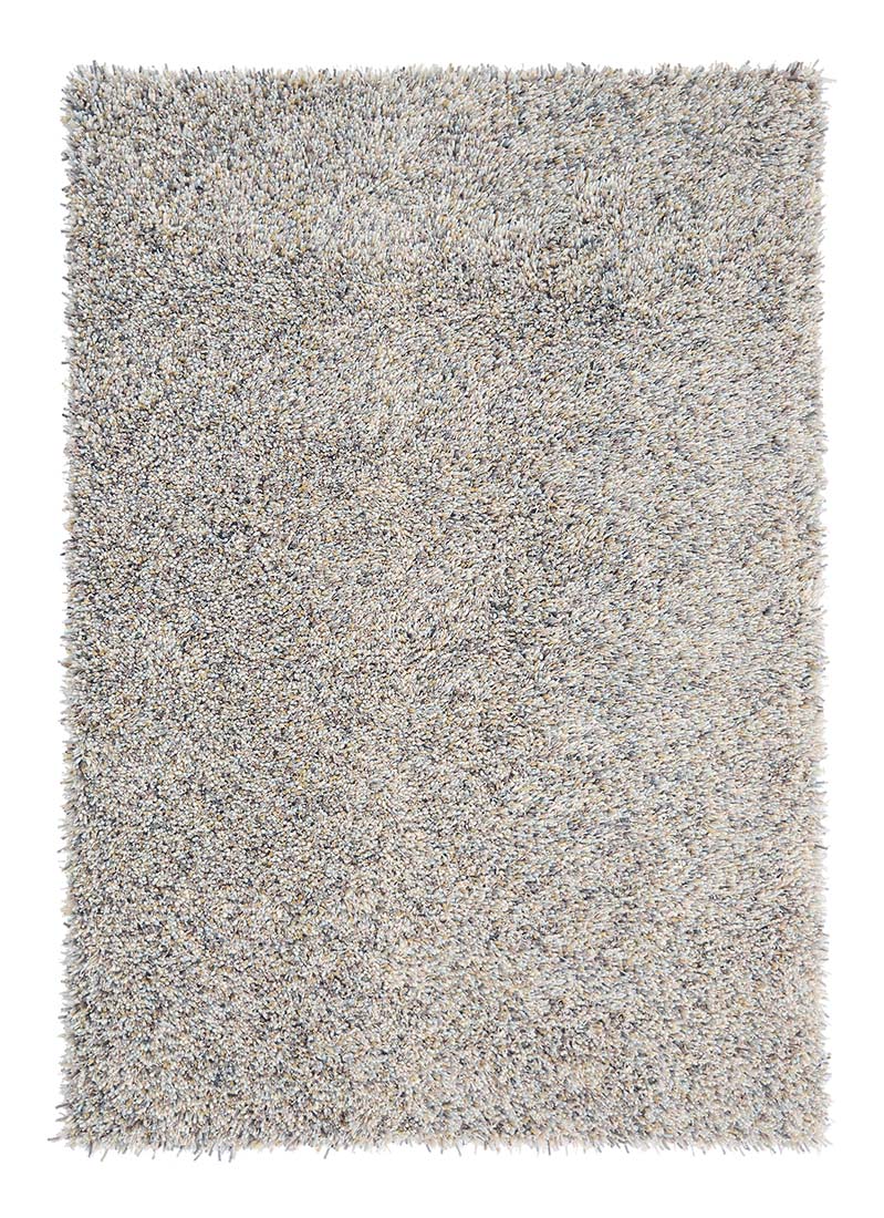 cream, grey and duck egg blue shagpile area rug