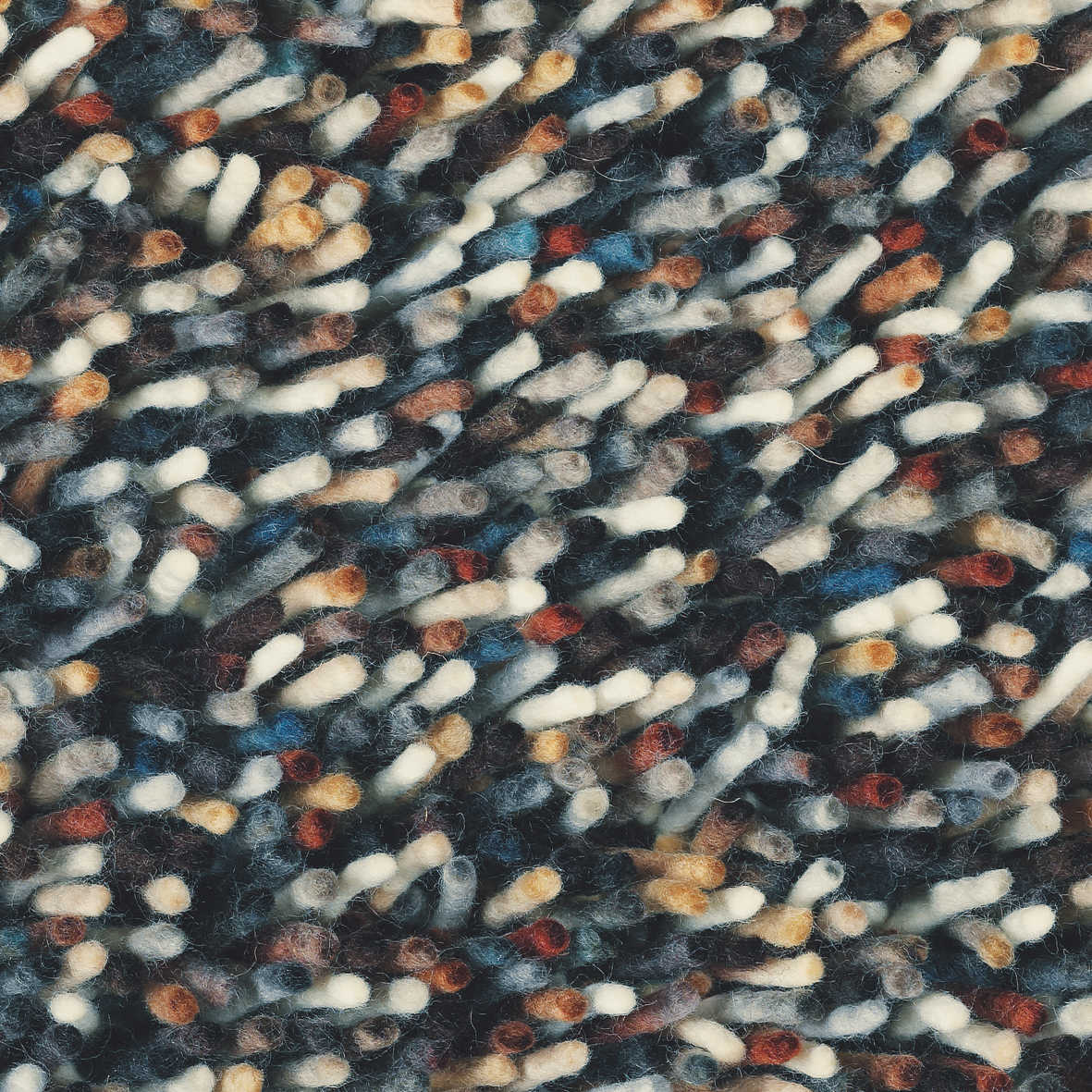 Brink & Campman Rocks Mix Multicoloured Shagpile Rug 70405 Custom
