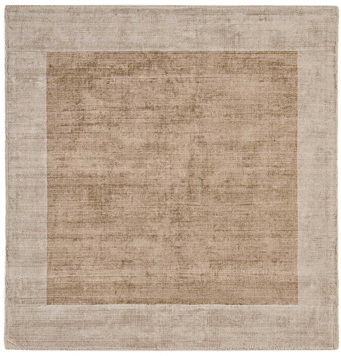 plain beige rug with border