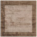 Blade Border Square Rug BB02 Choco Mocha
