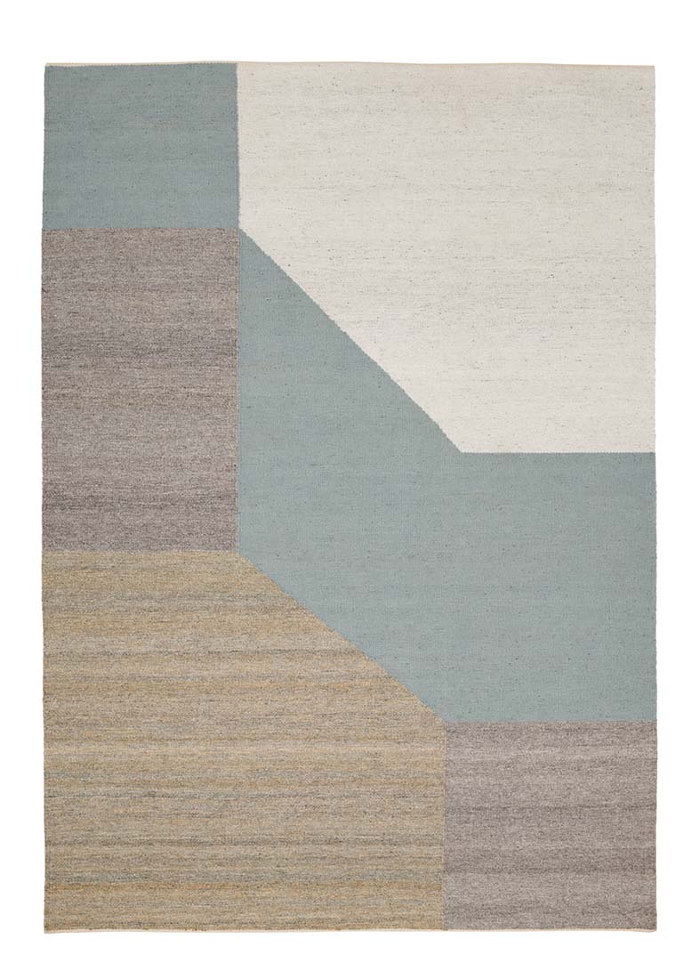 multicolour geometric rug