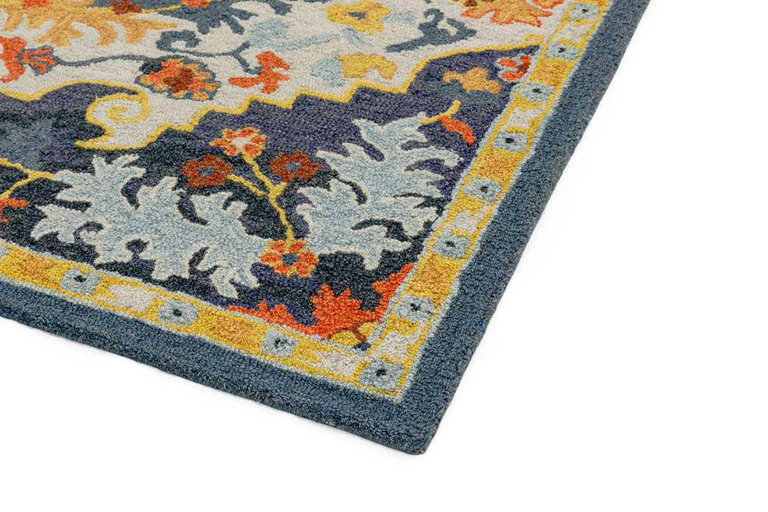 multicolour vintage style rug