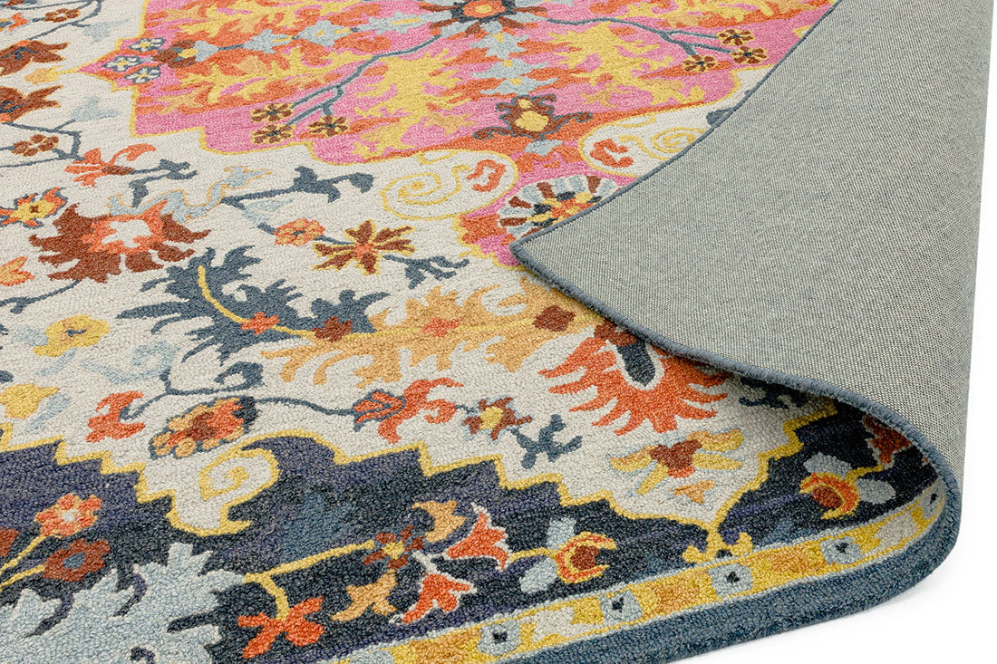 multicolour vintage style rug