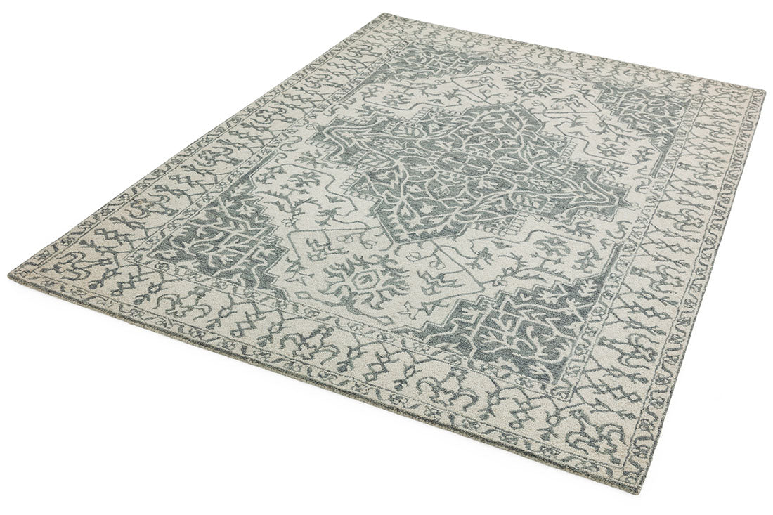 grey vintage style rug