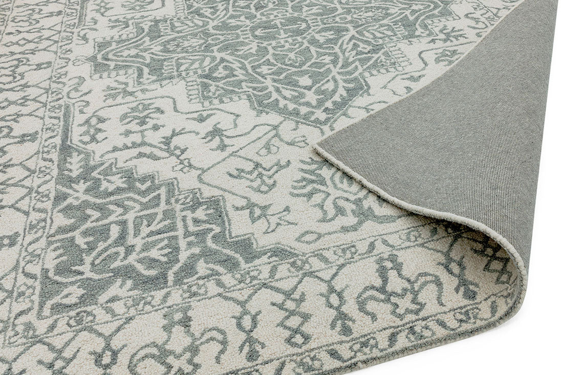 grey vintage style rug