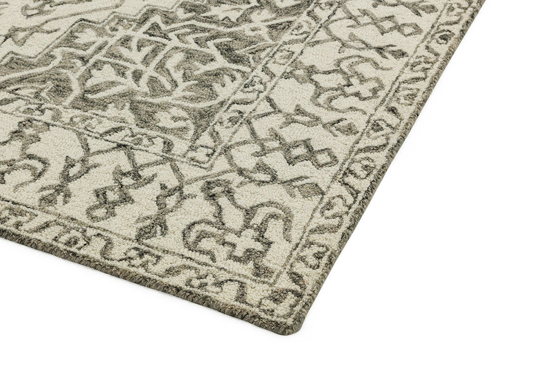 grey vintage style rug