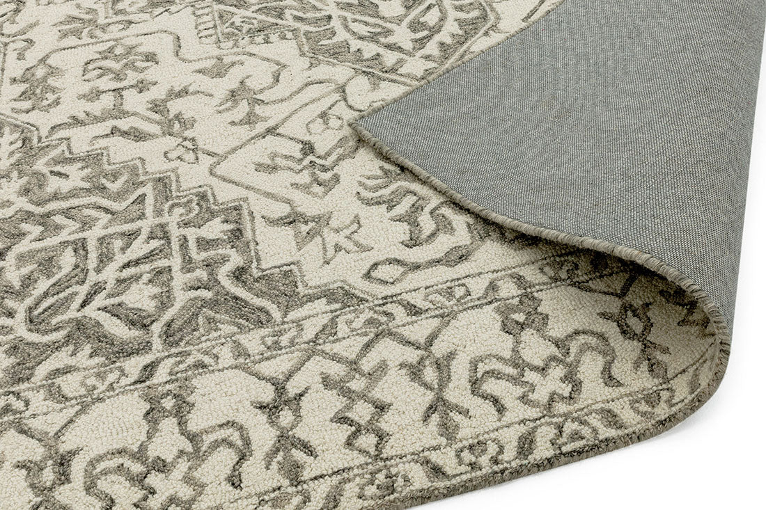 grey vintage style rug