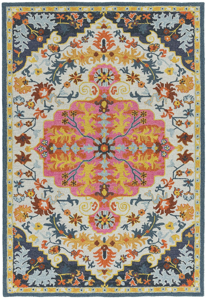 multicolour vintage style rug