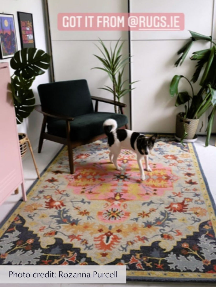 Bronte Multicolour Vintage Style Wool Rug