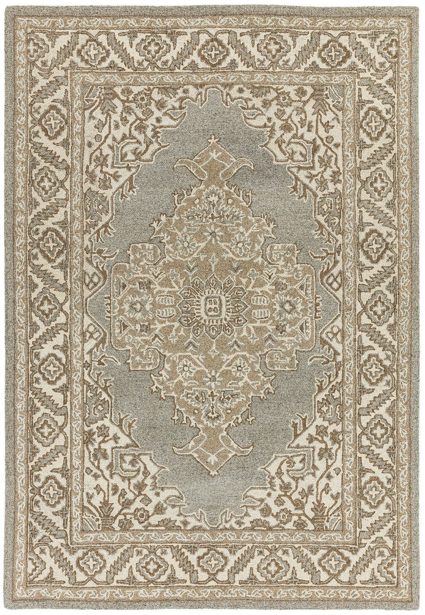 grey vintage style rug