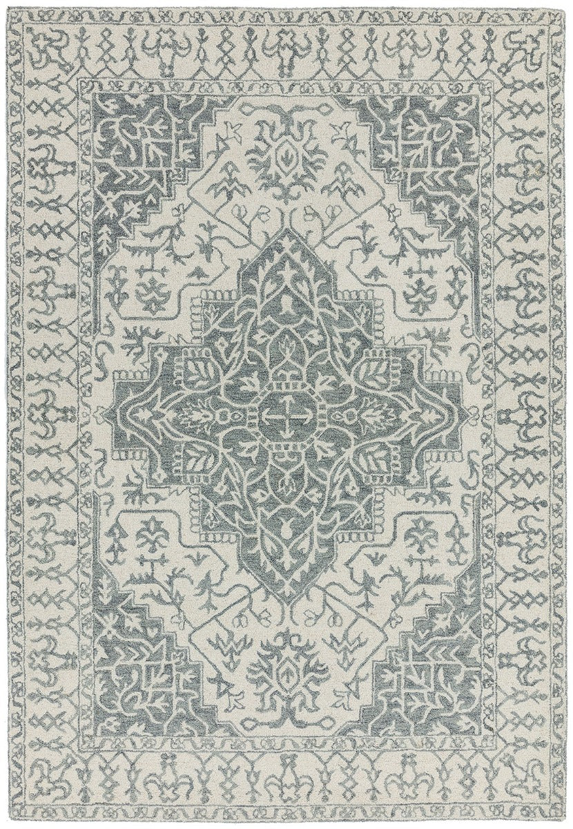 grey vintage style rug