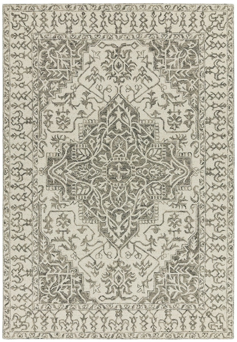 grey vintage style rug