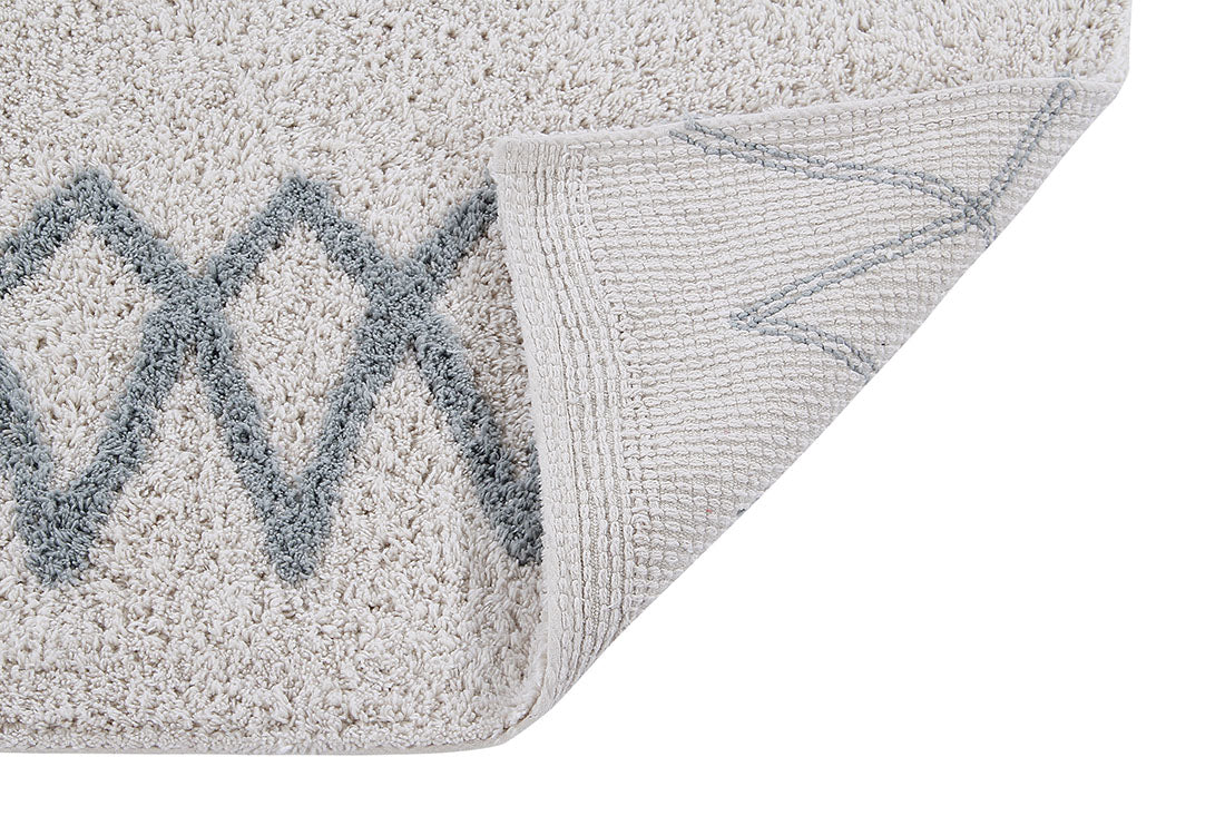 Cotton Blue Moroccan rug