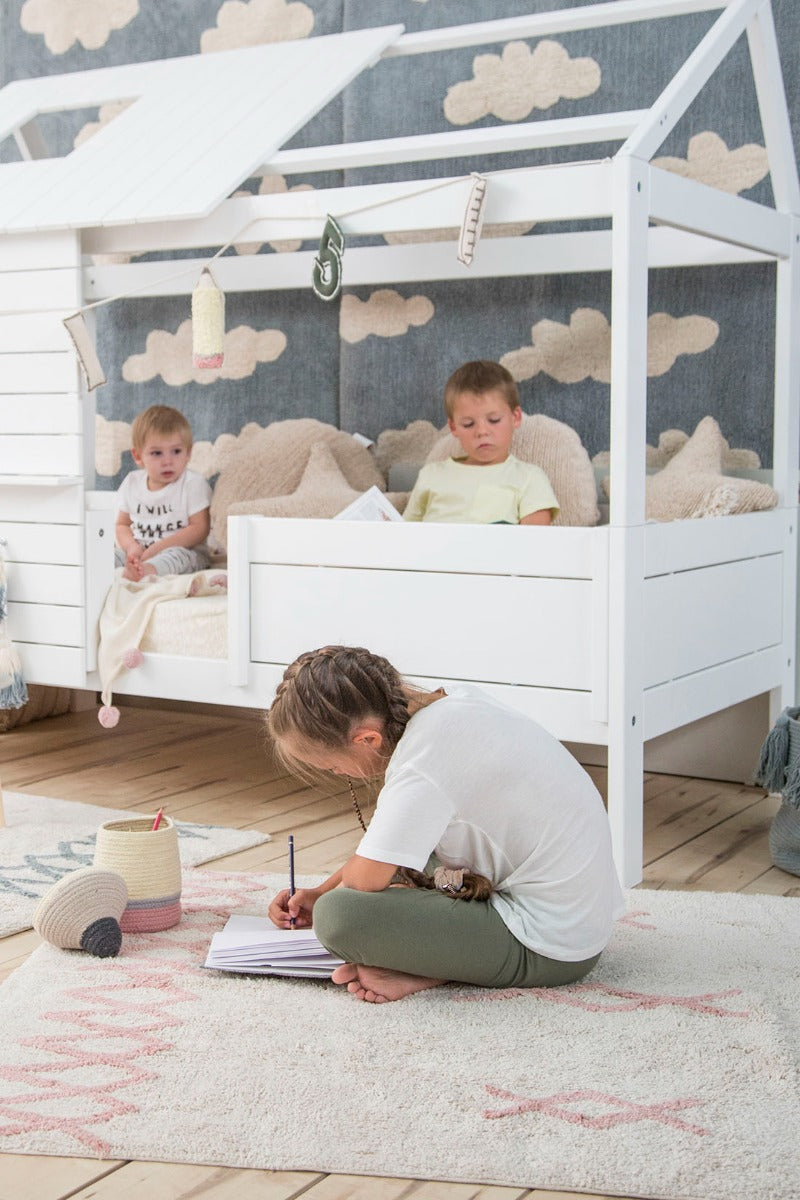 Cotton Beige Moroccan rug