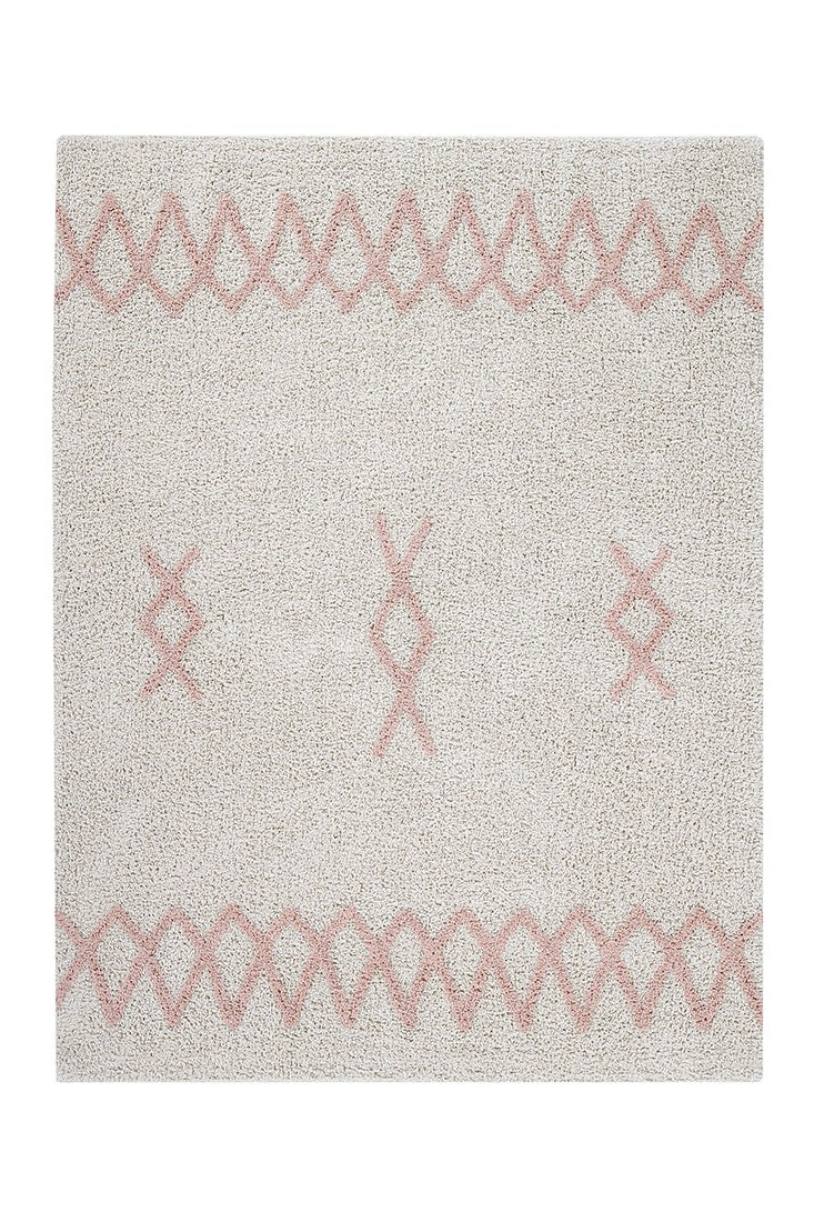 Cotton Beige Moroccan rug