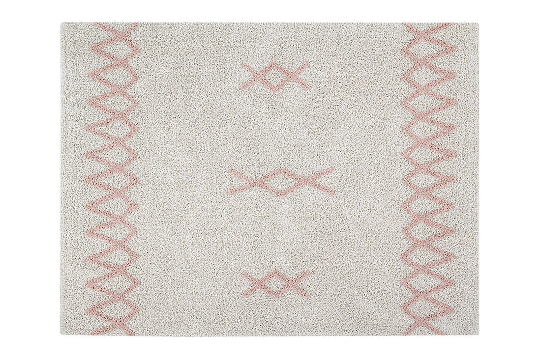 Cotton Beige Moroccan rug