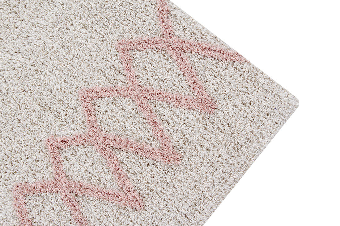 Cotton Beige Moroccan rug