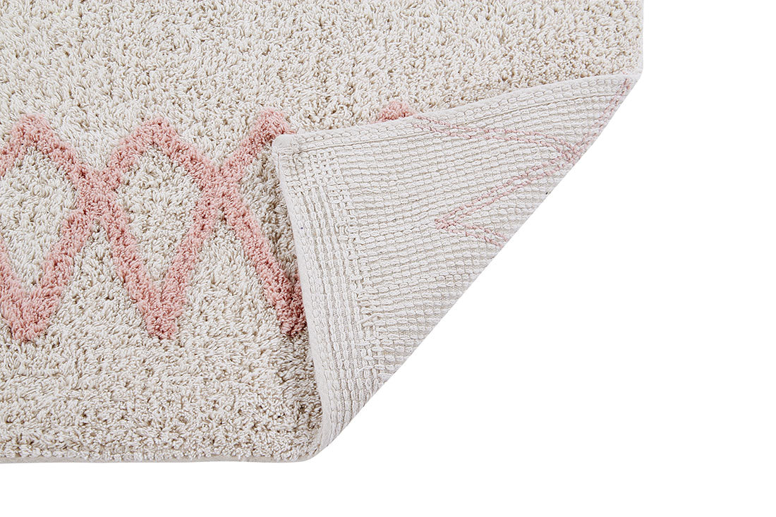 Cotton Beige Moroccan rug