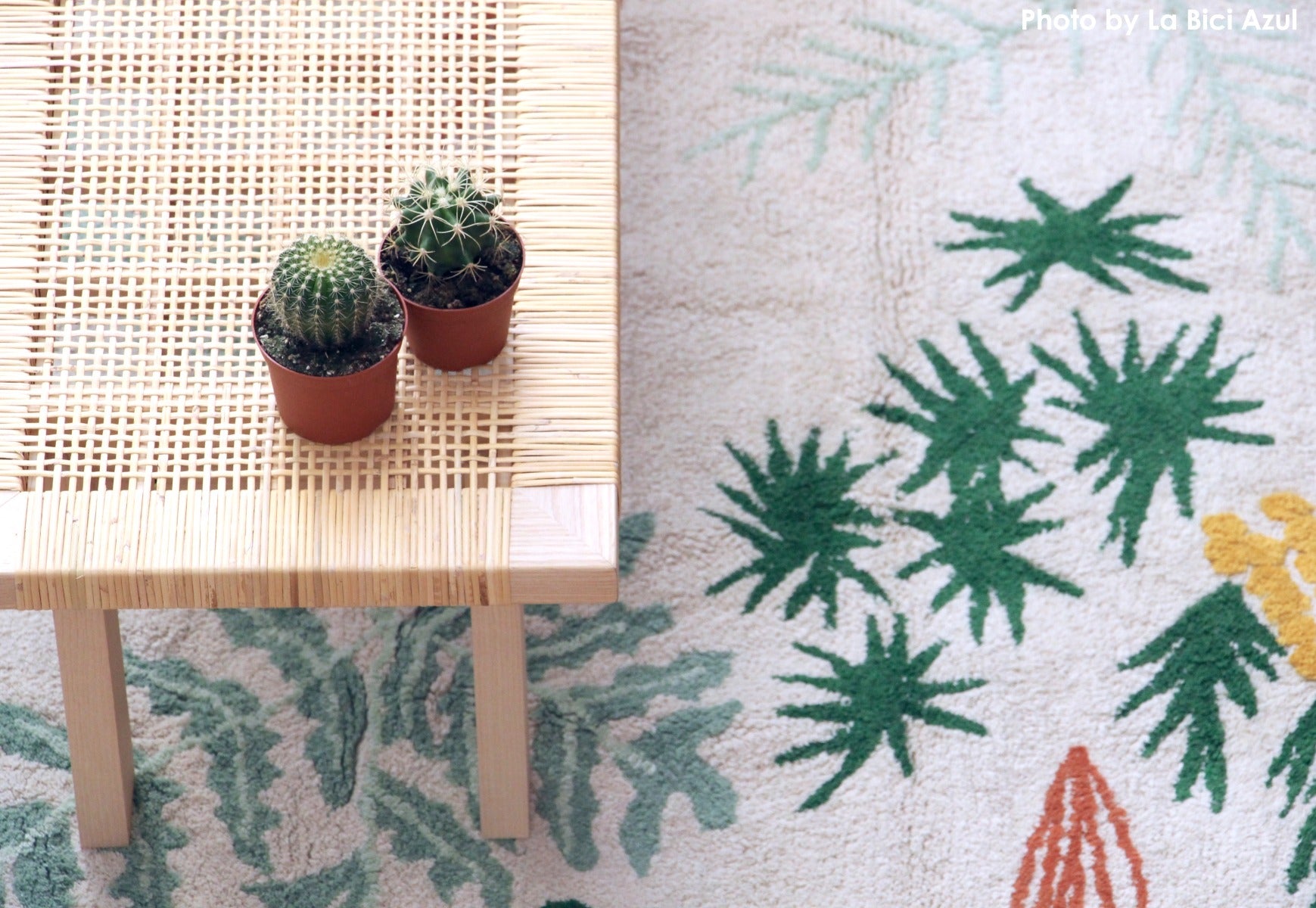 Floral Multicoloured Cotton Rug