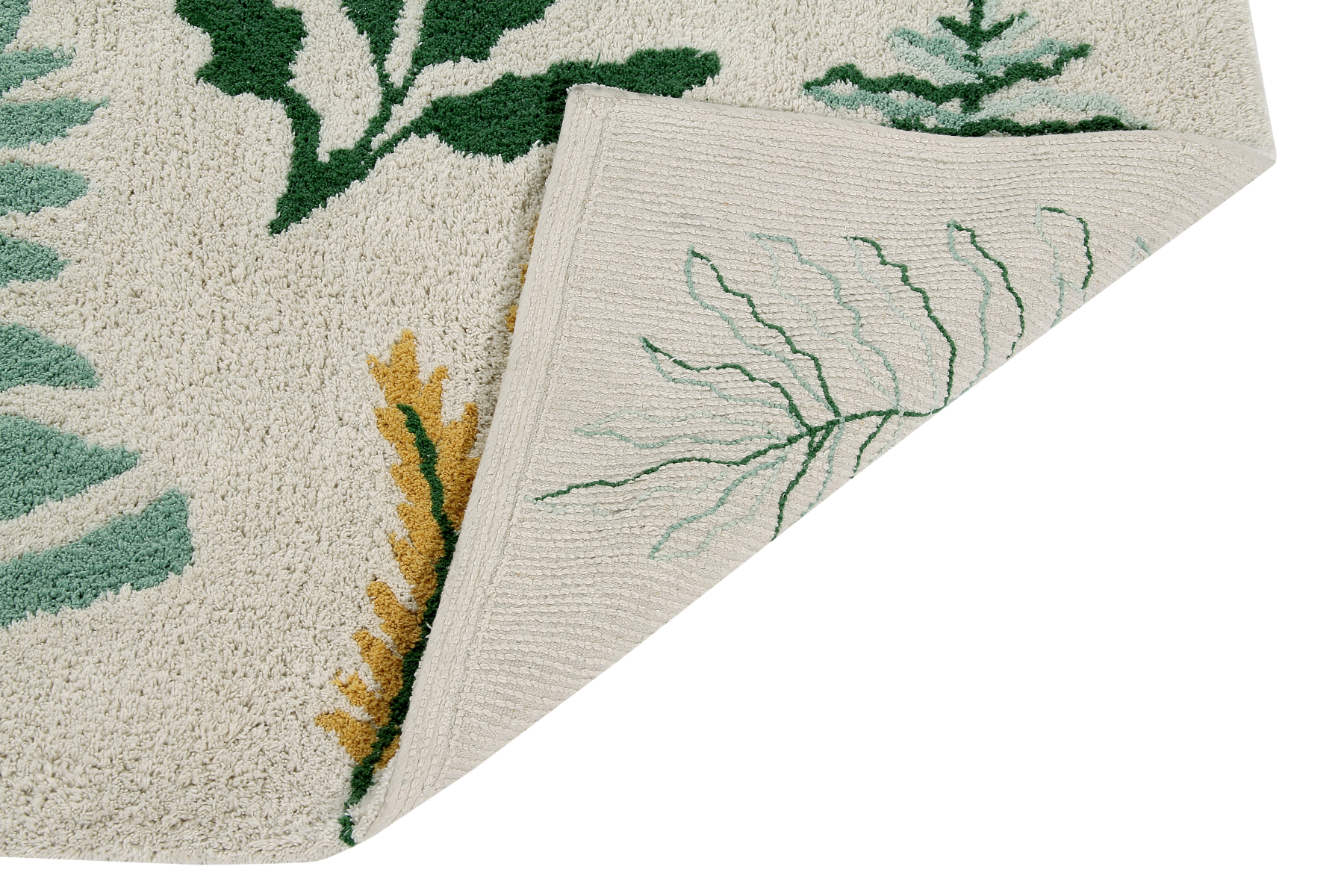 Floral Multicoloured Cotton Rug