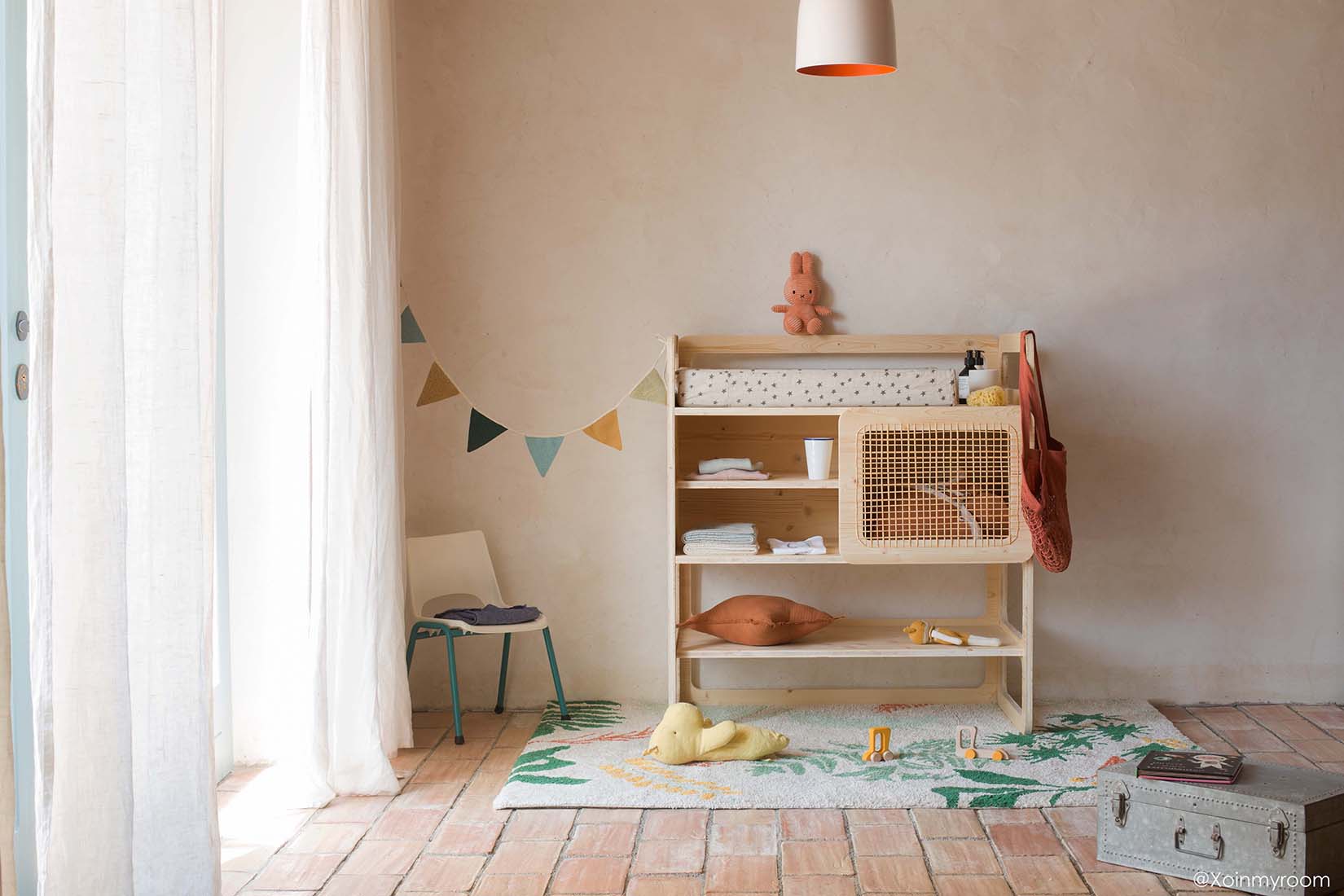 Floral Multicoloured Cotton Rug