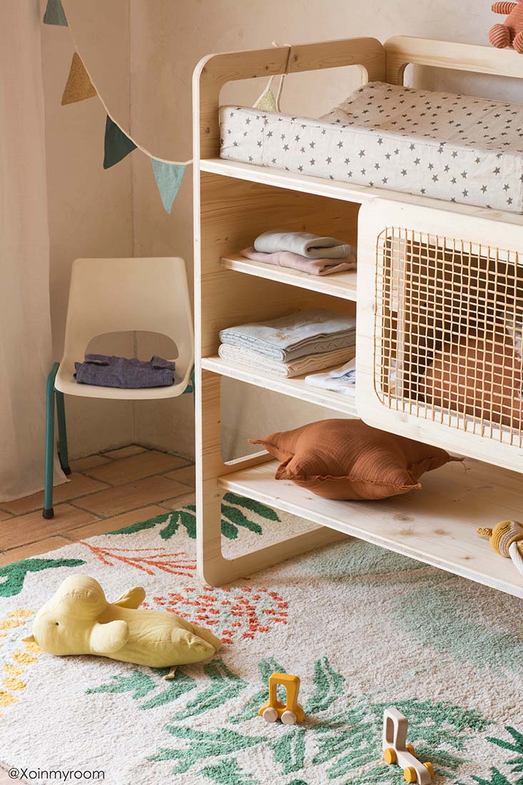 Floral Multicoloured Cotton Rug
