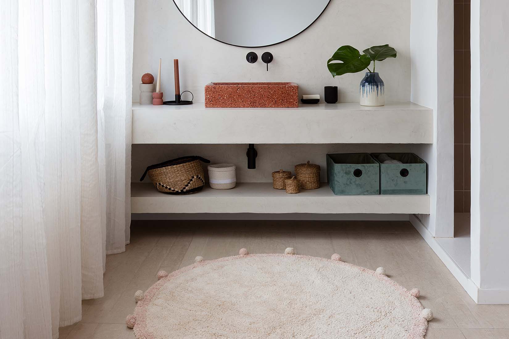 Washable Rug Bubbly Vintage Nude