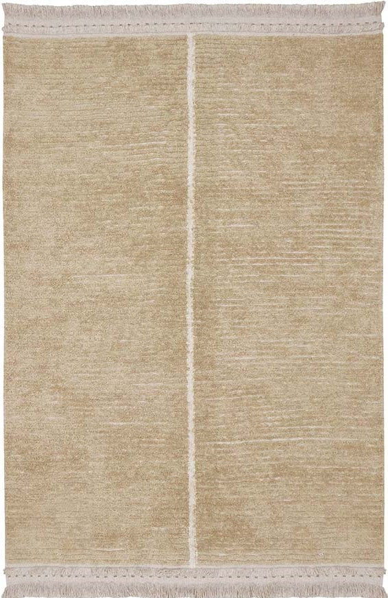 reversible textured rug in beige and sage