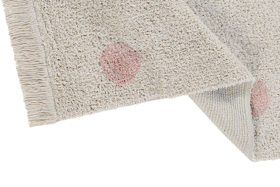 Washable Rug Hippy Dots Vintage Nude